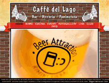 Tablet Screenshot of caffedellago.com